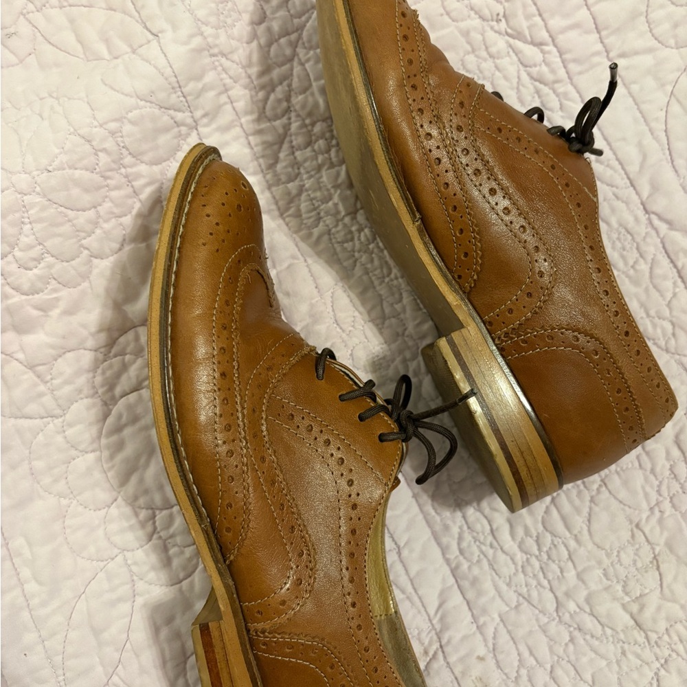 Steven By Steve Madden Tan Leather Loafers - Picture 4 of 5